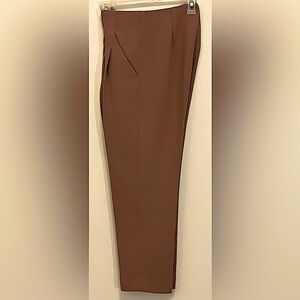 WILFRED, clay brown, dress pant/trouser Size zero(0) diagonal pockets 100% rayon